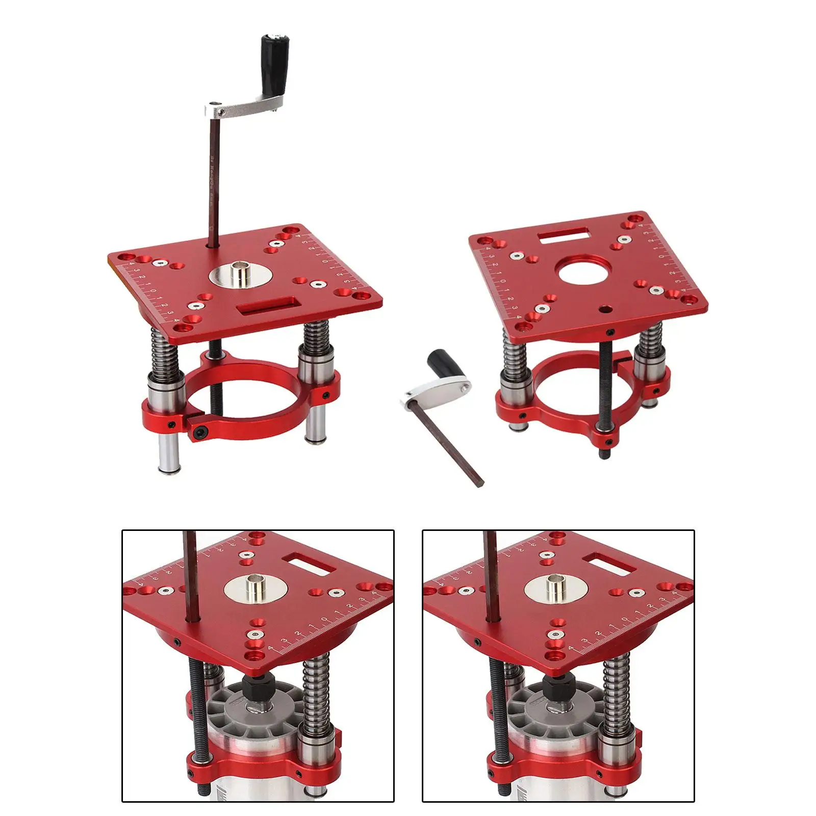 Zestaw podnośnika stołu routera narzędzia do grawerowania ze stopu aluminium płyta wkładana stołu do narzędzia do grawerowania DIY stół roboczy małe maszyny do przycinania