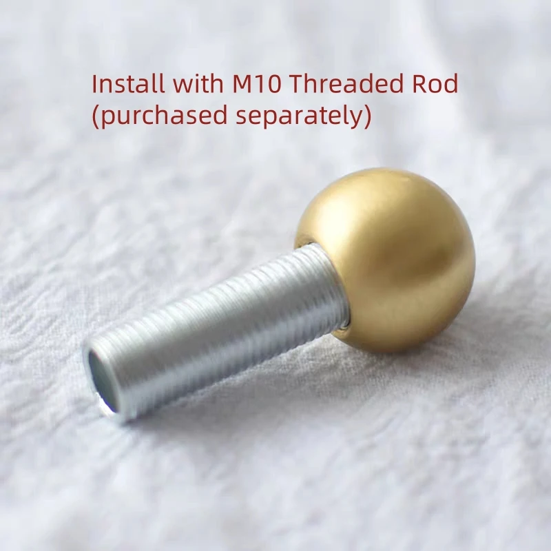 Латунная шаровая гайка с внутренней резьбой M10 для стеклянной крышки лампы DIY