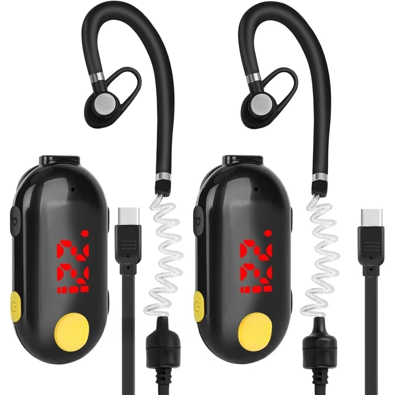 Mini ear walkie-talkie, earphone restaurant store, small baseball