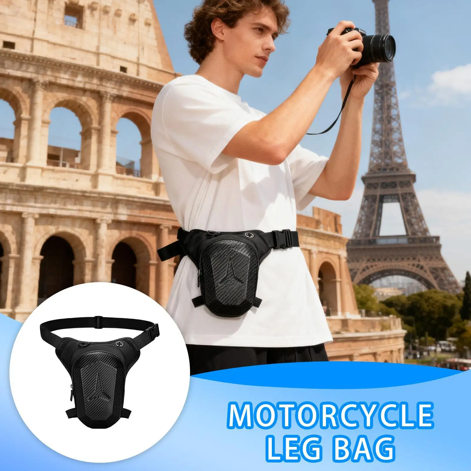 

Motorbike Waterproof Waist Leg Bag Motorcycle EVA Hard Shell Cell/Mobile Phone Purse Packs Motorcycle Equipment