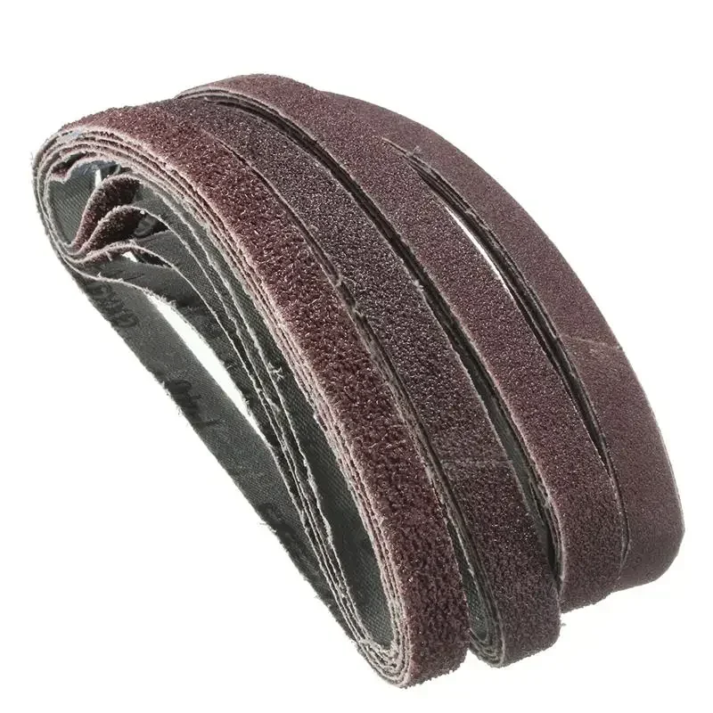 20pcs/Set Sander for Air Belt Sander 13mm x 457mm Powerfile Sanding Belt Paper Mixed Grit 40 60 80 120 for Metal Wood Furniture