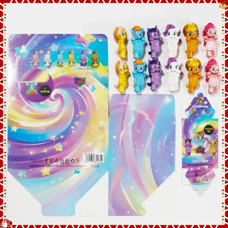 HOT   Anime 12pcs Set My Little Pony 6.7cm Steel FigureTwilight Sparkle Rainbow Dash Applejack Tableware Kids Toys Gifts  HOT