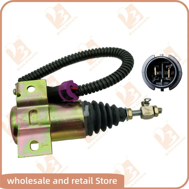 E483310000093 Elettrovalvola di intercettazione carburante 12V per parti del motore solenoide di arresto Diesel Foton 483 XHF-1121