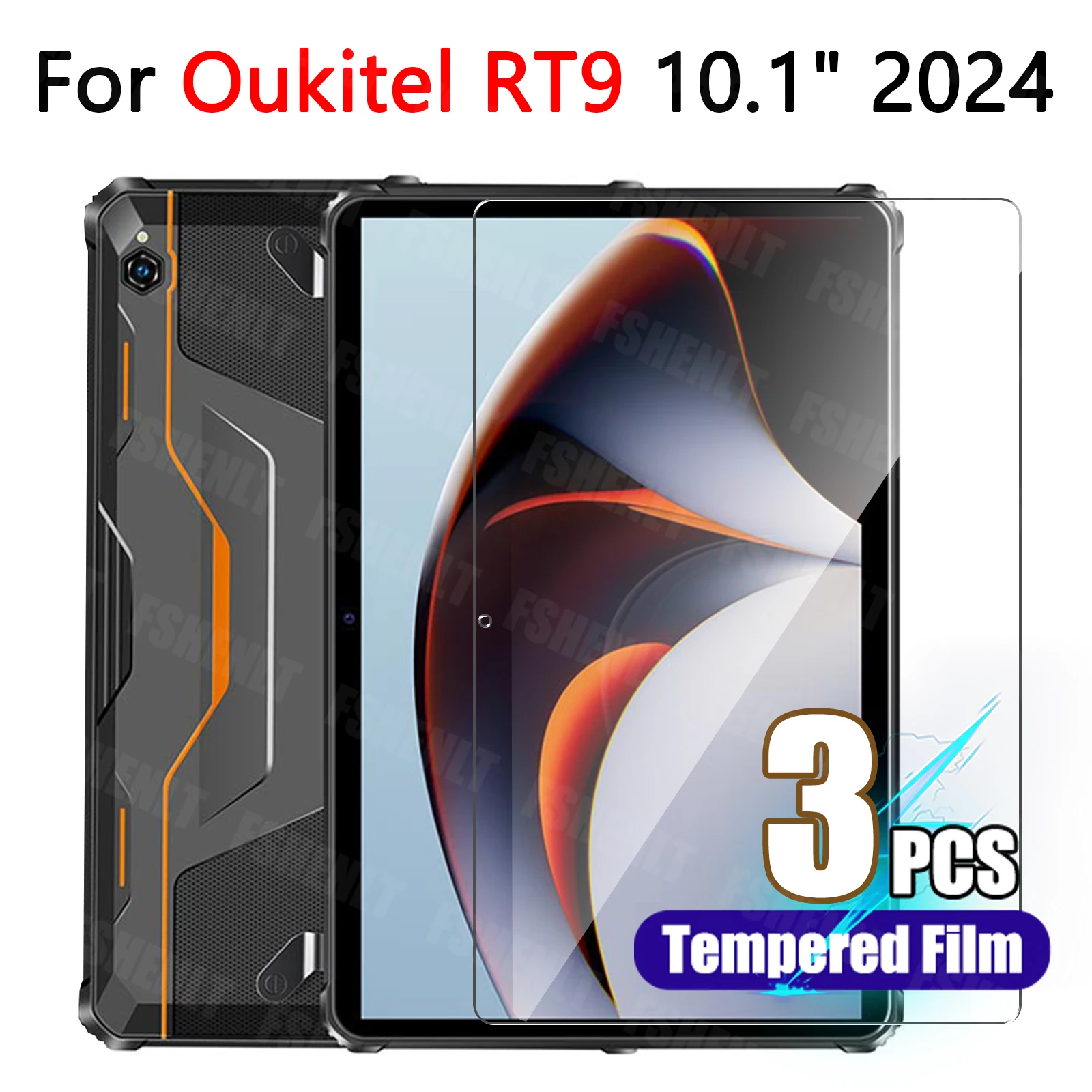 Защитная пленка для экрана Oukitel RT9 (10,1 дюйма), 2024, закаленное стекло HD, твердость 9H, защита от царапин, защита от падения, пленка для планшета Защитная пленка для экрана Oukitel RT9 (10,1 дюйма), 2024, закаленное стекло HD, твердость 9H, защита от царапин, защита от падения, пленка для планшета