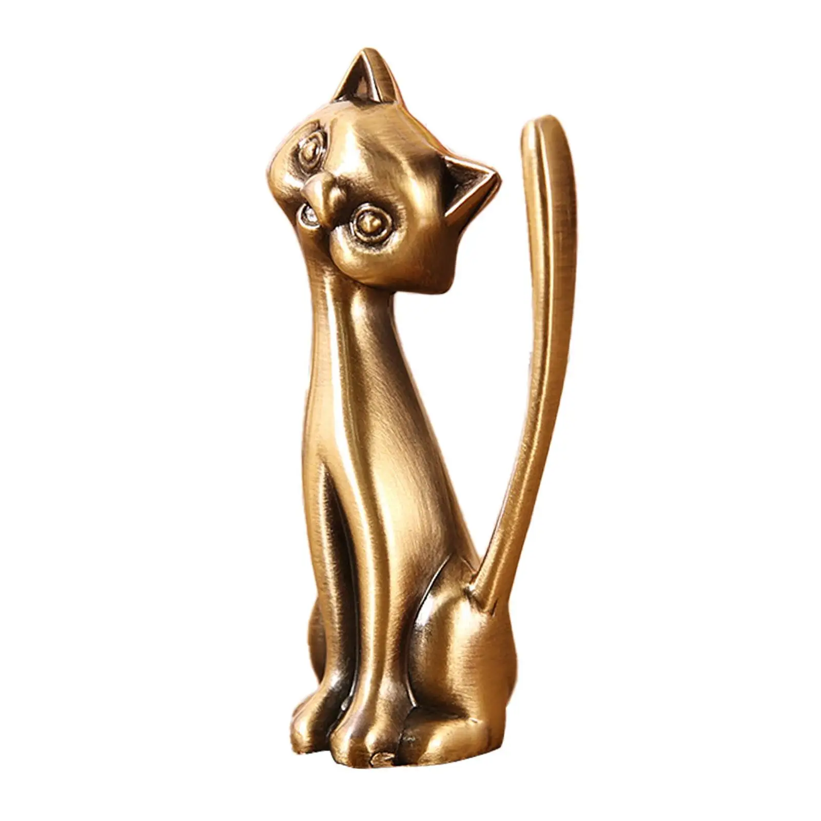 Cat Statue Rings Holder Rings Stand for Shopping Mall Bedroom Dressing Room