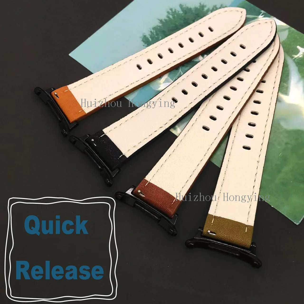 سوار كلاسيكي كلاسيكي ناعم لساعة سامسونج جالاكسي الترا 47 ملم إكسسوارات ساعات PU أساور معصم رياضية للرجال والنساء #6