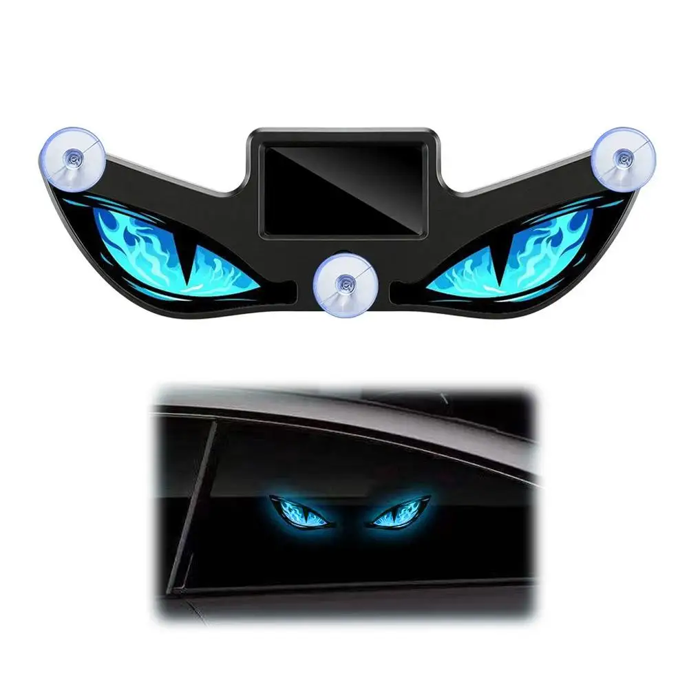 Solarbetriebene Auto-LED-Warnleuchte Typ C mit Doppelladung, Teufelsaugen-Stroboskop-Signallampe, Universelles Auto-Diebstahlschutz-Zubehör – Detail 2