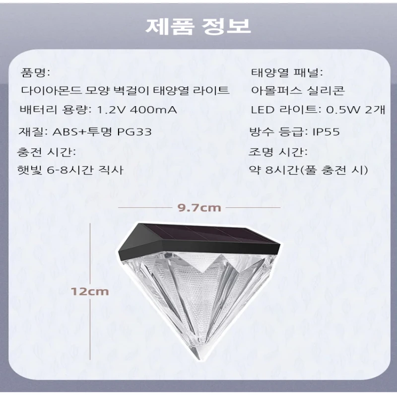 Neues Design Solar zaun Lampe