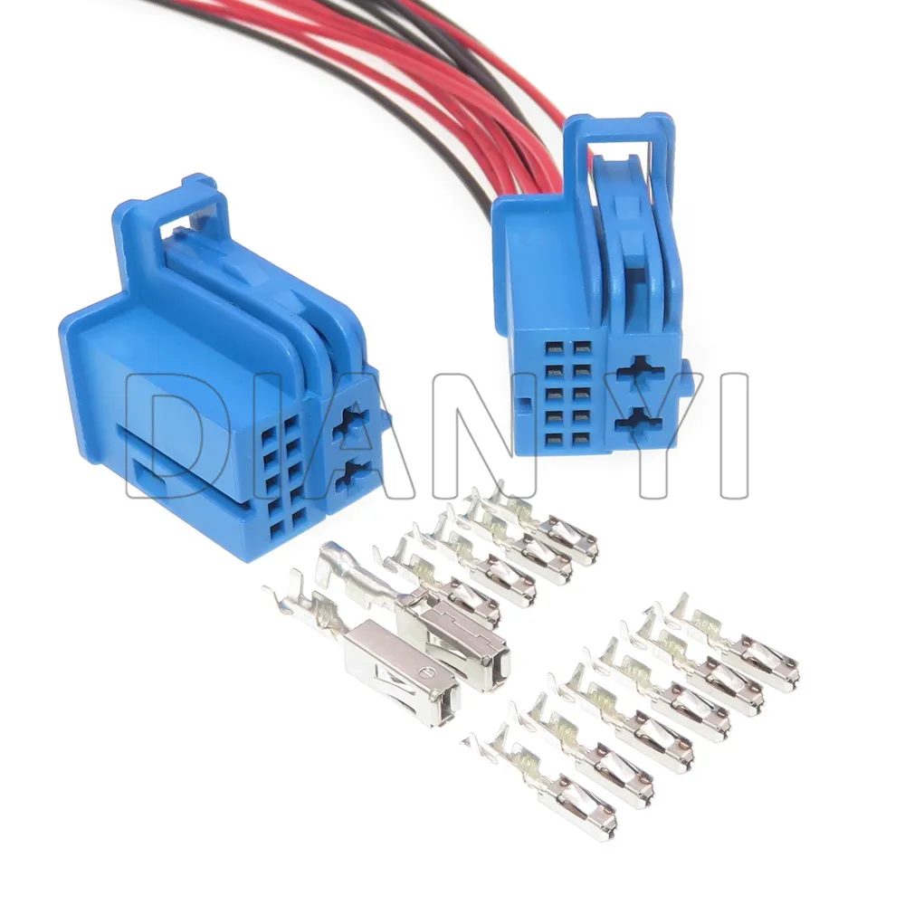 1 Set 12 Way Automotive Parts Car Replacement Unsealed Socket Composite Plug AC Assembly Auto Electric Wiring Connector
