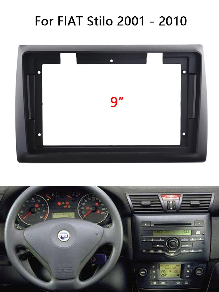 Sound Way Kit Montaggio Adattatore Autoradio, Mascherina 1 DIN Compatibile con FiatPunto (199/310) 2009-2018 / Linea (323) 2012-2018 / Punto Evo