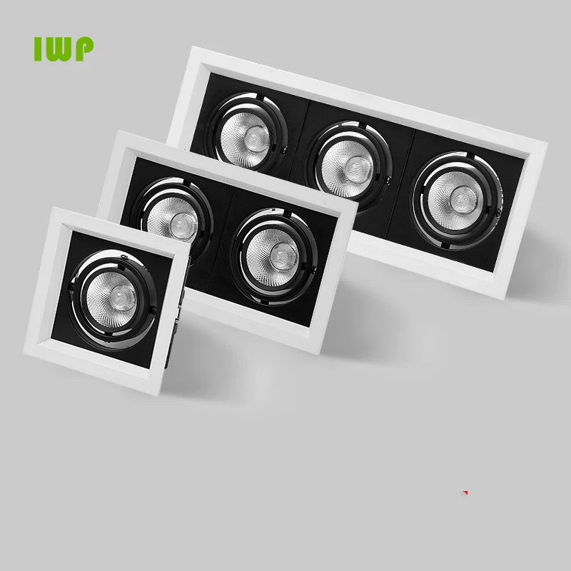 1Pcs square 5W10W 20W 30w AC85V-265V LED dimmable Ceiling Downlight Recessed LED lamp Spot light LED For Home Lighting 110V 220V