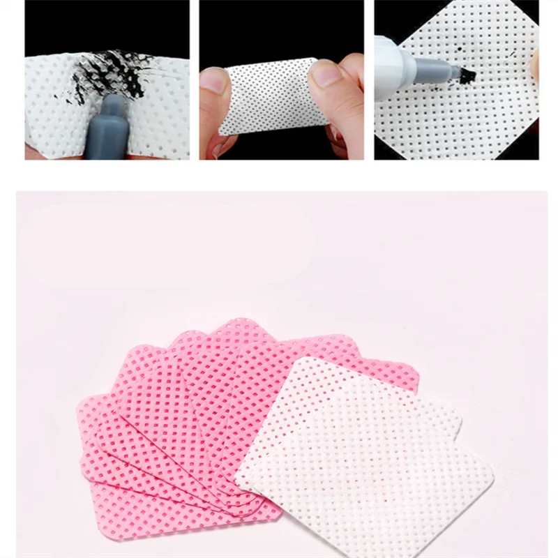 300/540/1000 pz Bianco Senza Pelucchi Salviette Per Unghie Tovaglioli Smalto Per Unghie Gel Dischetti di Cotone Unghie Artistiche Pulizia Manicure Pedicure Strumenti