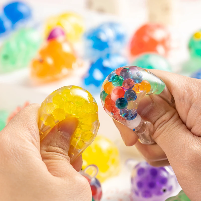 水ビーズ入りもちもちスクイーズ、かわいい動物のおもちゃ、子供向けパーティーの景品、ストレス解消ボール、フィジェットトイ、クリスマスプレゼント、ギフトバッグ