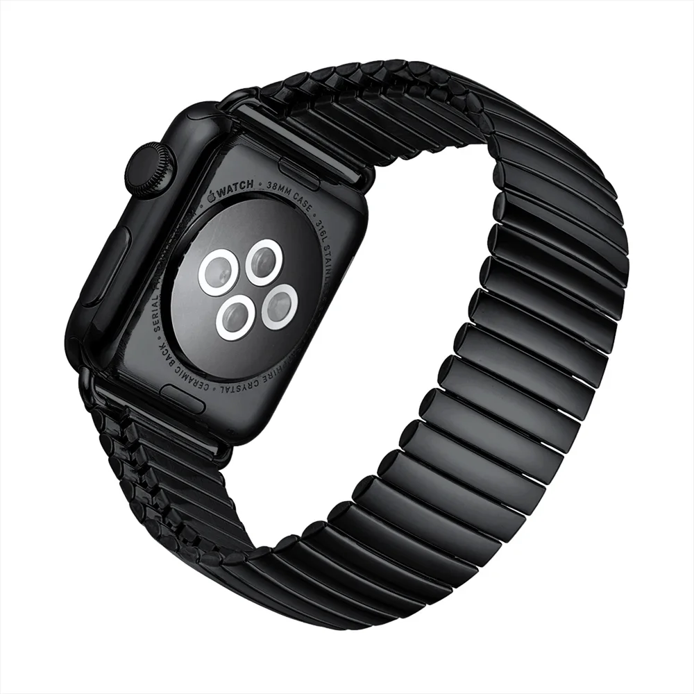 

Эластичный металлический ремешок для Apple Watch Ultra 10 9 8 7 49 мм 46 мм 45 мм 41 мм 6 5 4 SE 40 мм 44 мм, выдвижной металлический ремешок для iWatch 3 38 мм 42 мм