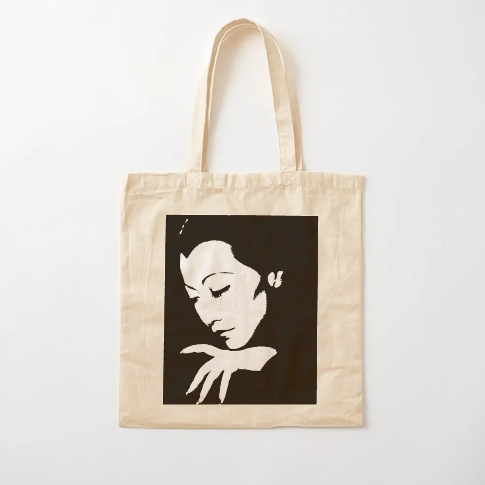 

Anna May Wong in black and white Tote Bag reusable shopping bag cute tote bag Women bags Custom Canvas Tote