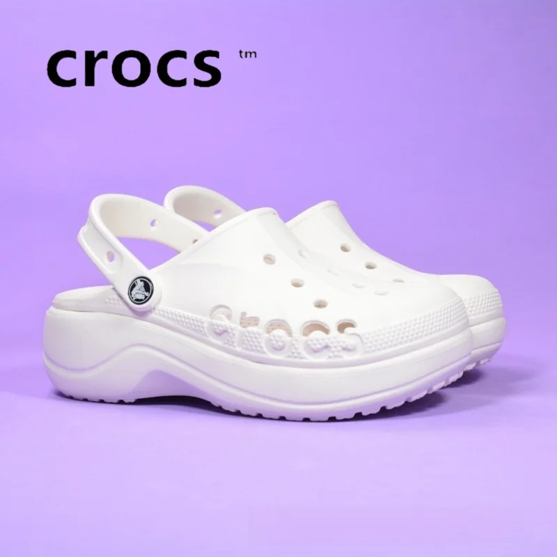 Original Crocs Bayaband Clog Casual Sandals Unisex Closed-Toe Slip-Ons Outdoor Men's Breathable Beach Shoes