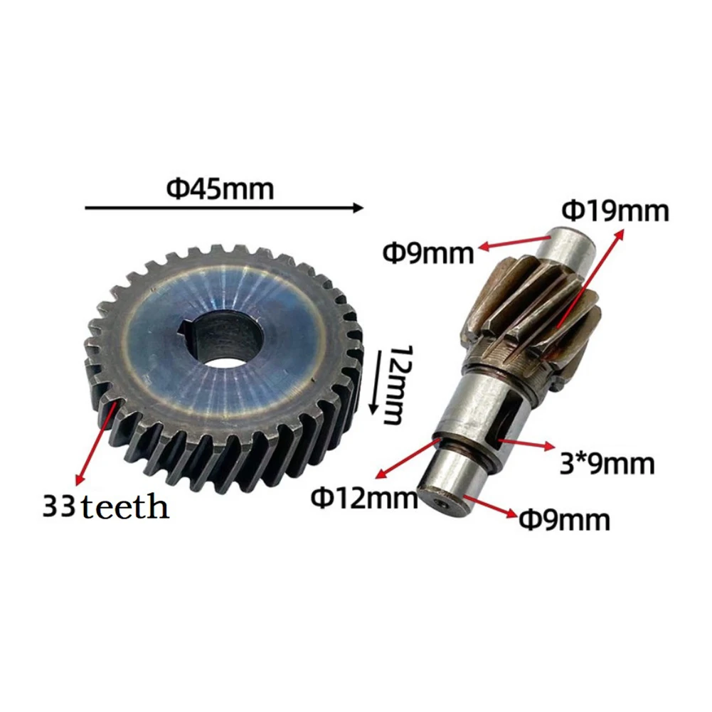 2pcs Helical Gear Pinion Wheel For 130 156 Water Drill Bit 9403 Belt Sander Power Tool Replacement Part