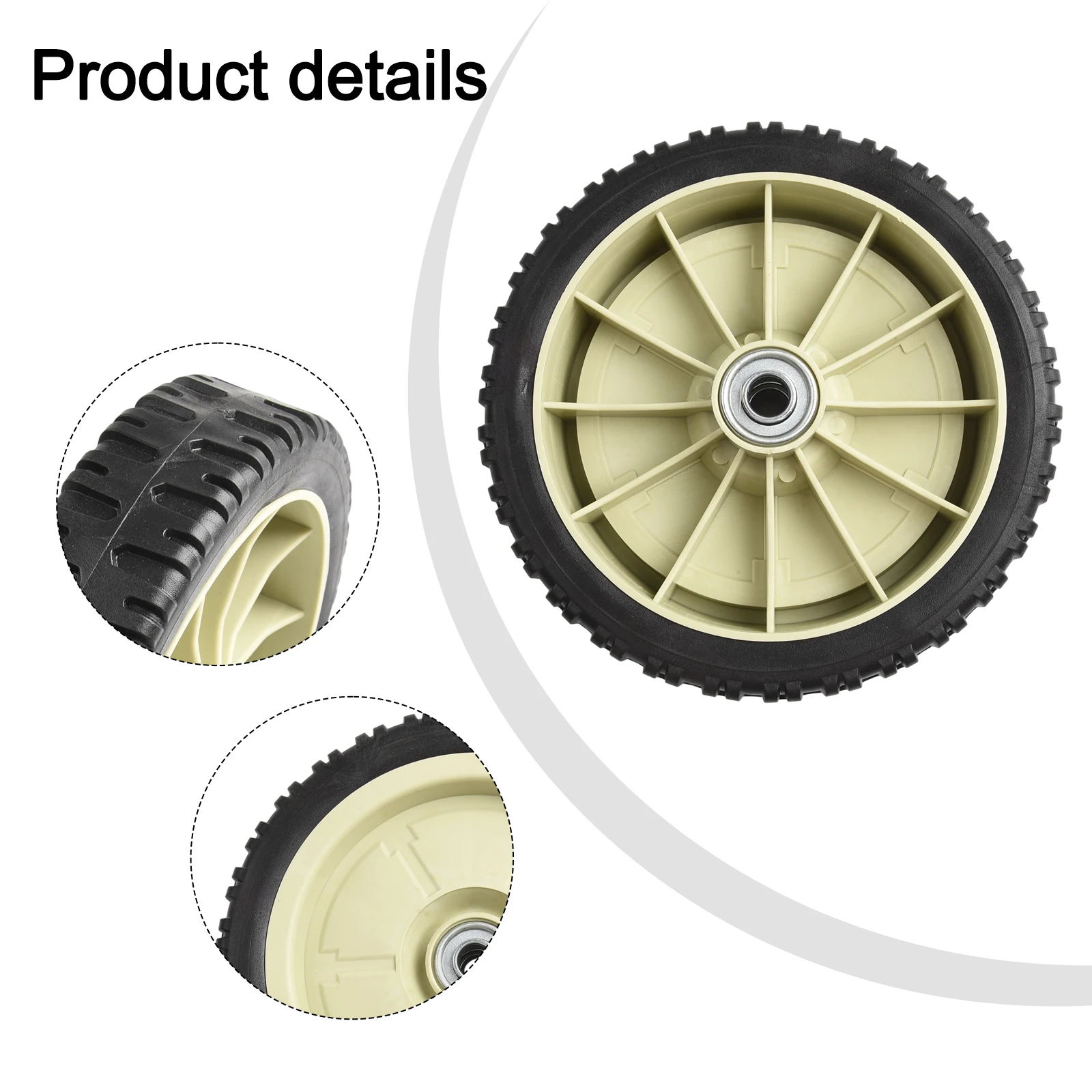 1PC Lawn Mower Wheel Front or Rear Drive Wheels Fit For Self Propelled Mower Rubber Lawn Mower Replacement Parts