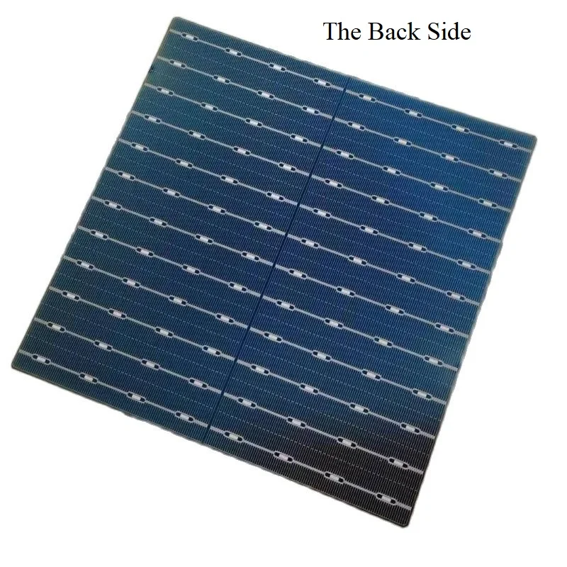 10pcs Solar Cells Monocrystalline 210mm x 210mm Bifacial A Grade 23% High Efficiency For Make Solar Panel