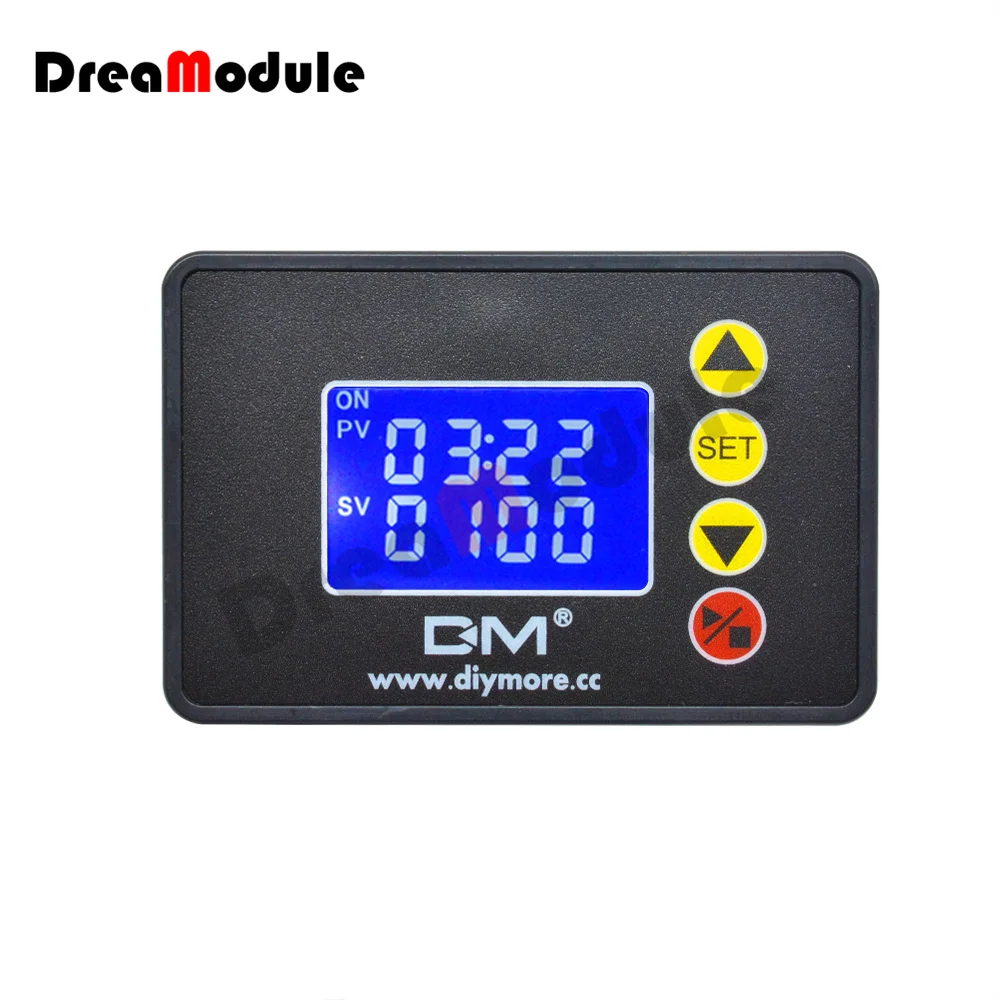 

DM-1.37 inch LCD Display Microcomputer Time Controller Digital Time Delay Relay DC 12V DC 24V AC 110 220V Dual LED Digital Relay