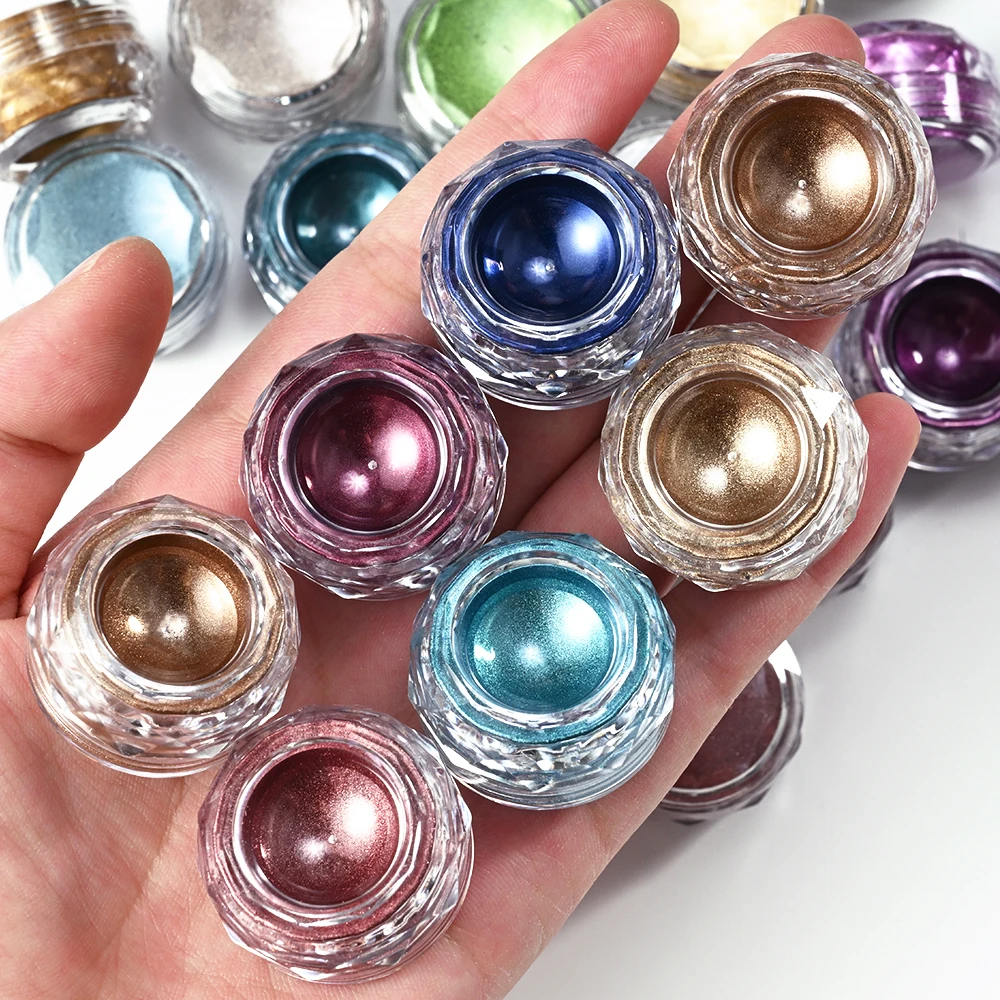 22 colori/set polvere per unghie a specchio magico metallico Net0.5g/barattolo polvere di pigmenti cromati olografici per la decorazione del manicure con smalto gel UV