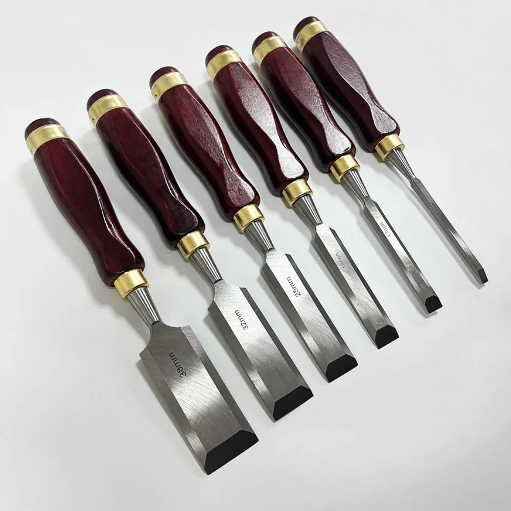 Professional Wooden Chisels 6PCS Woodworking Carving Set Chisels and Knives Sharp and Durable Multifunctional Hand Tools