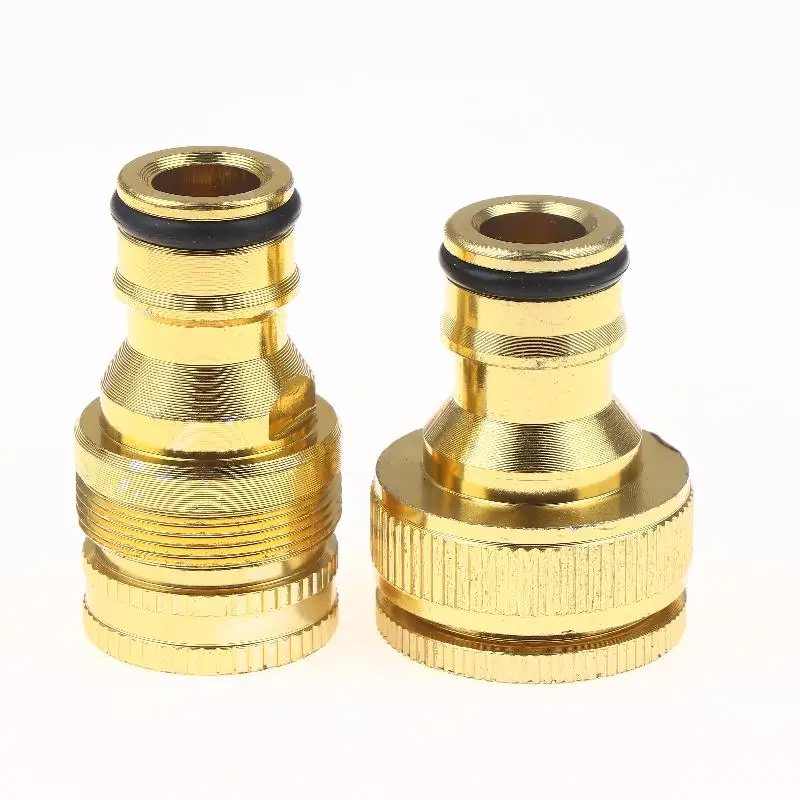 2Pcs/set Garden Aluminum Hose Connector Set 4/6'' Tap Fitting Quick Connect For Garden Pipes Hose Connector DIY Accessories