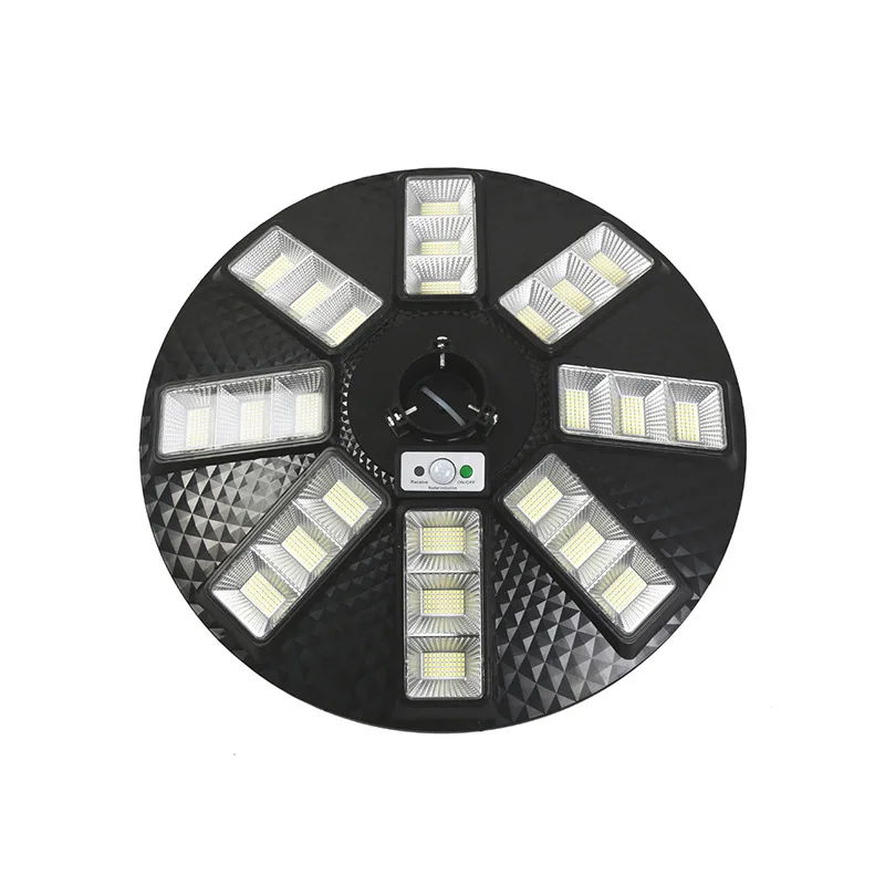 Seaside beach square villa solar garden light three cups battle saucer portable filling mobile base UFO flying saucer