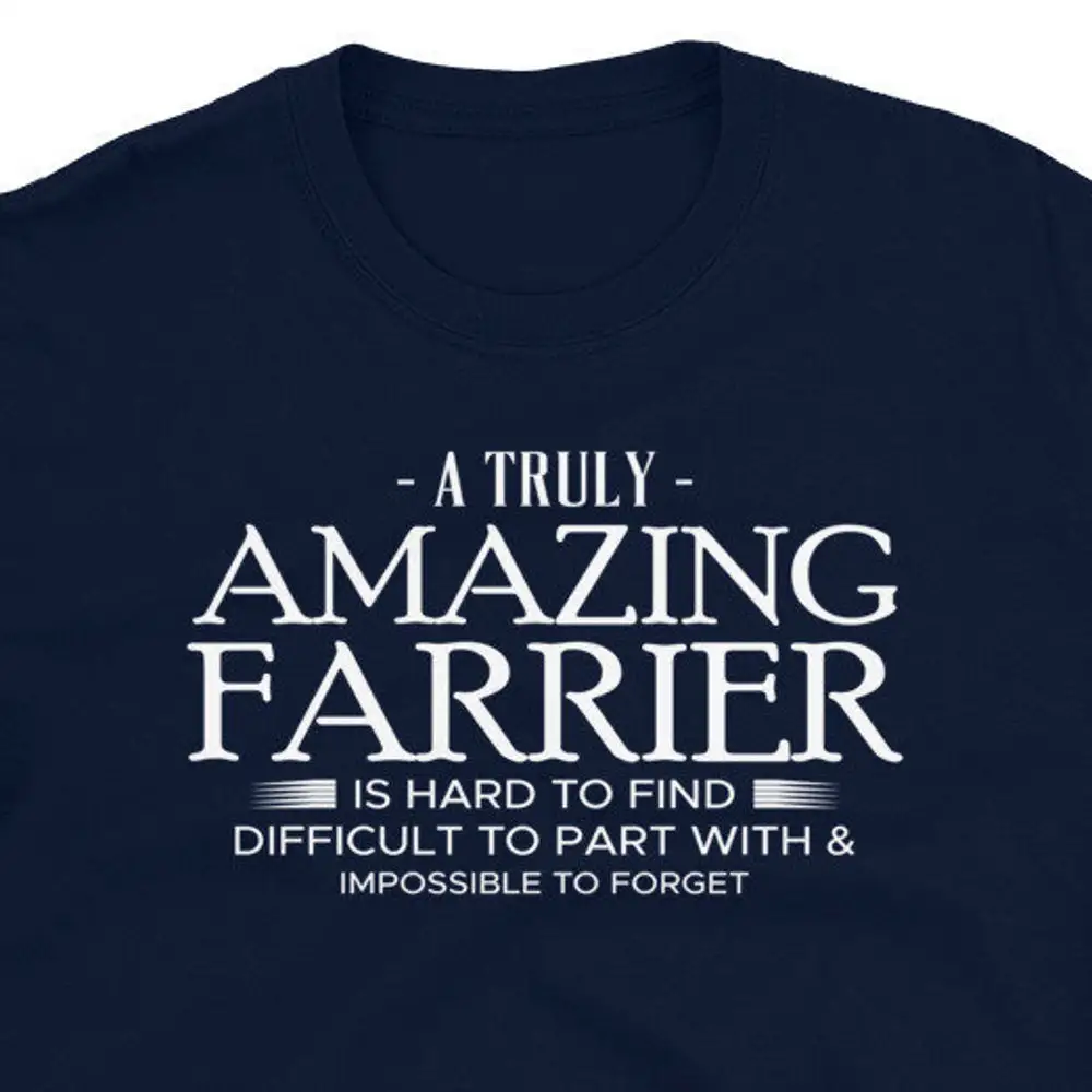 Truly Amazing Farrier Blacksmith Smith T Shirt For Man Woman Metalworker Anvil Forging Heavy Metal