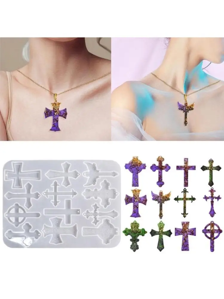 Earrings Necklace Mold Various Styles Irregular Pendant Silicone Mold