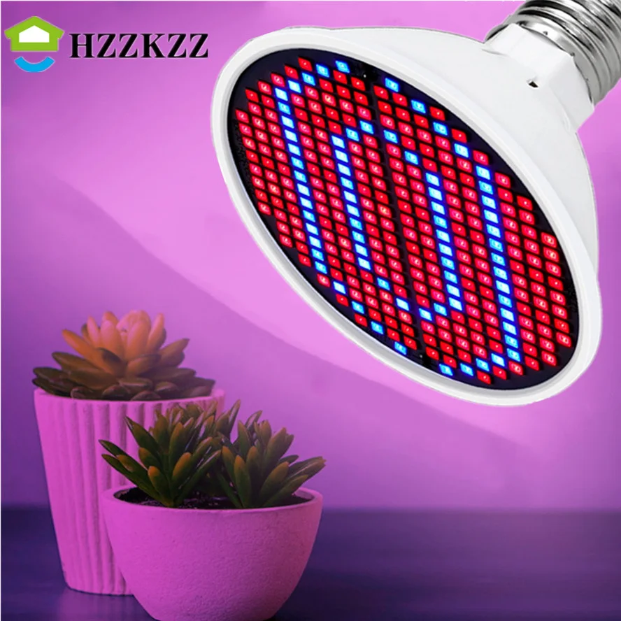 Hkzzz e27 220v led cresce a luz de crescimento hidropônico led crescer lâmpada espectro completo lâmpada uv planta flor mudas alta qualidade