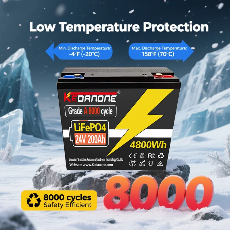 

24V LiFePO432700 Battery Built-in BMS RV Rechargeable Lithium Iron Phosphate Solar Power System RV House Trolling Motor