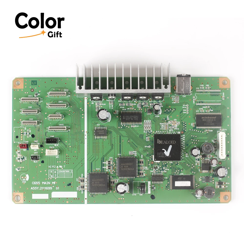 

Материнская плата для принтера R1390 DTF, зеленая основная плата для УФ-принтера 1390, запасная плата для замены.