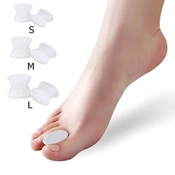 1 Silicone Foot Finger Toe Separator Adjuster Hallux Valgus Pedicure Corrector Feet Care Bunion Bone Thumb Valgus Protector