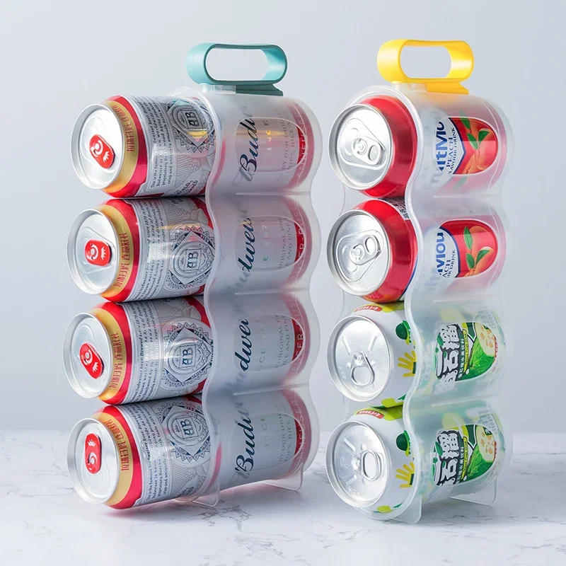 1 Pc Beer Soda Drink Can Storage Box Kitchen Fridge Drink Bottle Holder Fridge Refrigeration Storage Organizer Rack Shelf