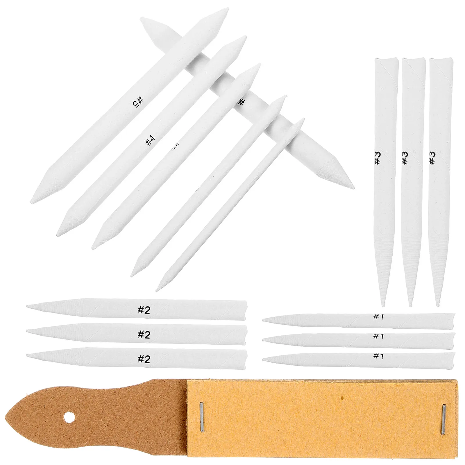 

Tree Stump Double-sided Pointed Pen Student Drafting Tools Shading Paper Eraser Blending Stumps