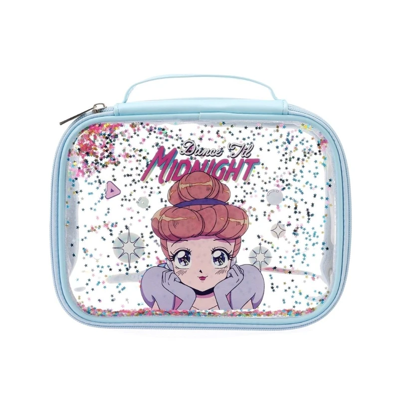 Anime Miniso Disney Snow White Series Cosmetic Handbag Cartoon Cute Women\'s Fashion Large Capacity Portable Toiletry Bag Gift