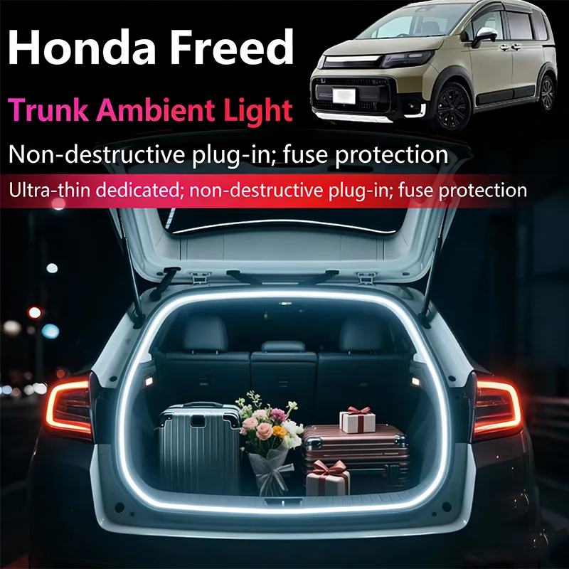 

For Honda URV CR-V Civic etc. Car Rear Trunk LED Light Bar White Warm White Modified Atmosphere Lamp Trunk Lighting