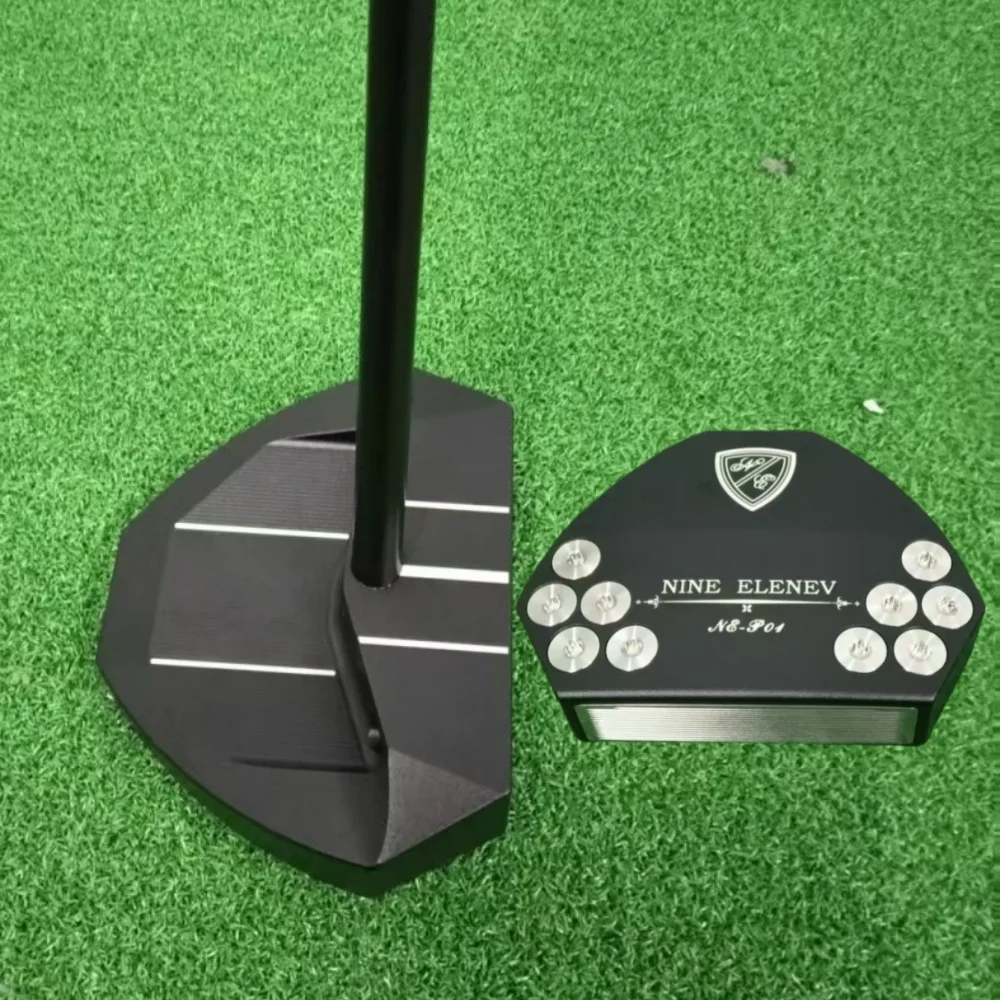 

2025 New Nine Elenev Zero torque right black hand putter low balance putter Press Pistol 2 Degree Girp with head cover