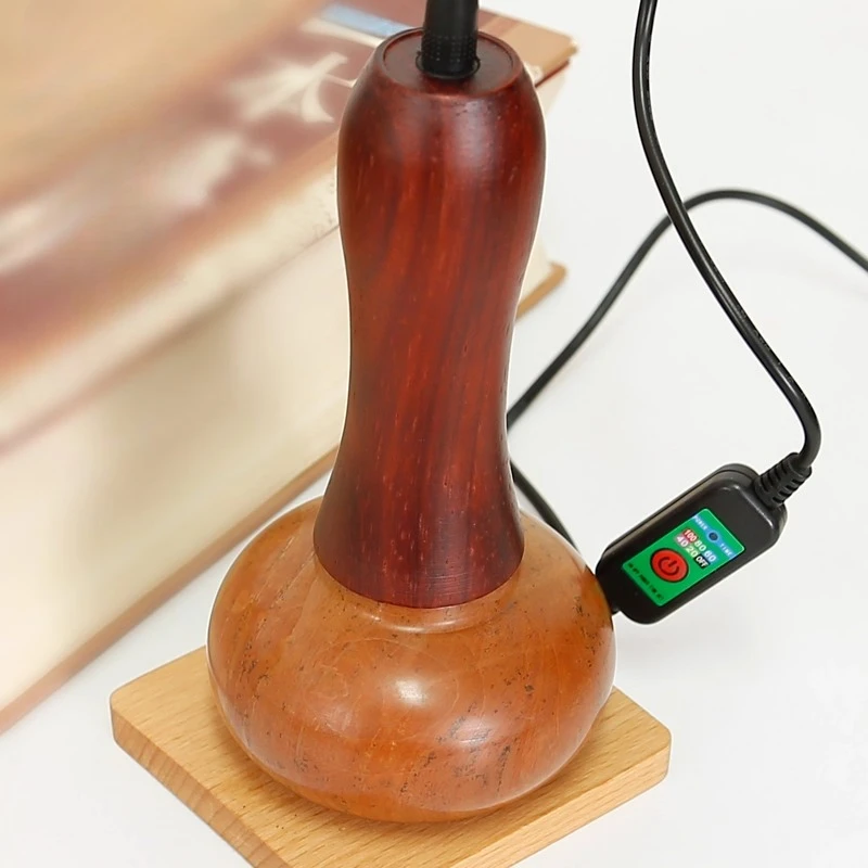 Natural Hot Massage Stones with Electric Heating Box, Hot Stone Electric Moxibustion Equipment Relaxation Relief Massage Tools
