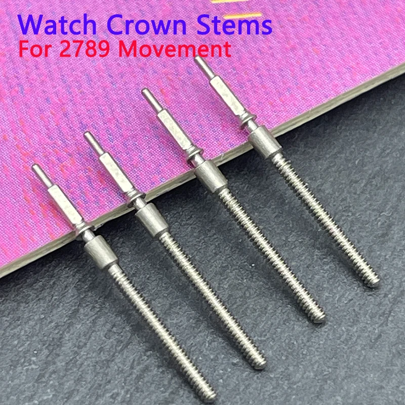 2789 Movement Watches Crown Stem Watch Steel Stem Kit Fits for 2789 Movement Men Watch Repair Standard Watch Crown Stem Parts