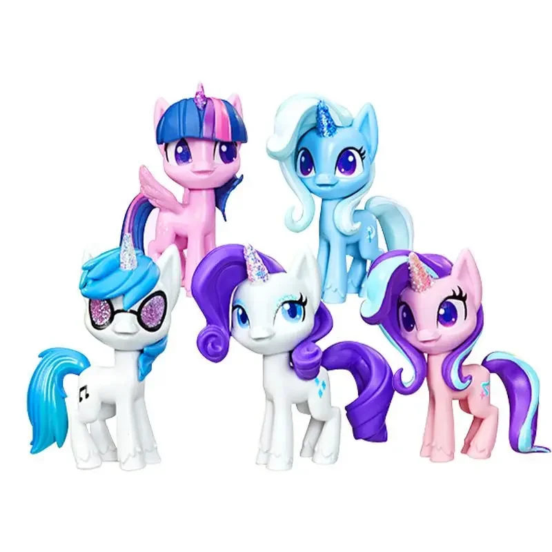 My Little Pony Twilight Sparkle Pinkie Pie Cartoon Cute Figure Creative Kawaii Desktop Ornaments Set Children's Toys Girls Gifts