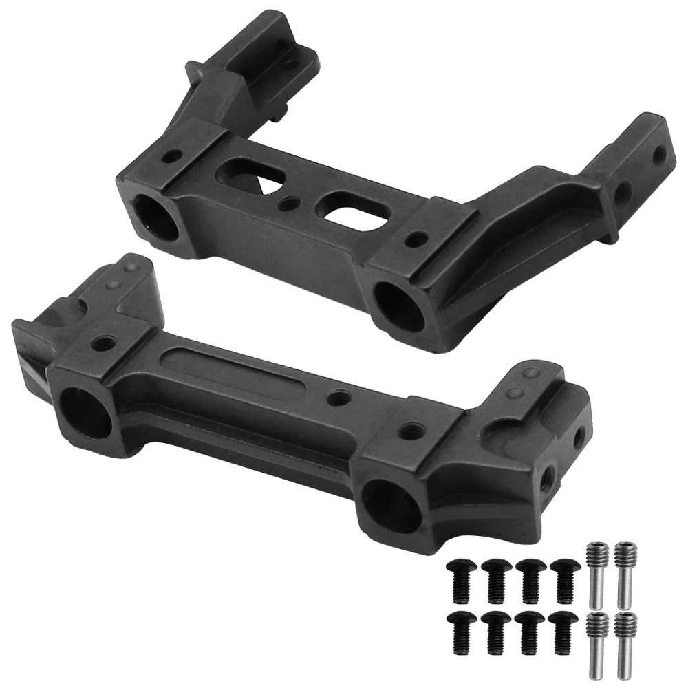 Aluminum Alloy Front Rear Rail Bumper Mounts Stand for 1/10 RC Crawler AXIAL SCX10 II 90046 90047 Metal Upgrade Parts