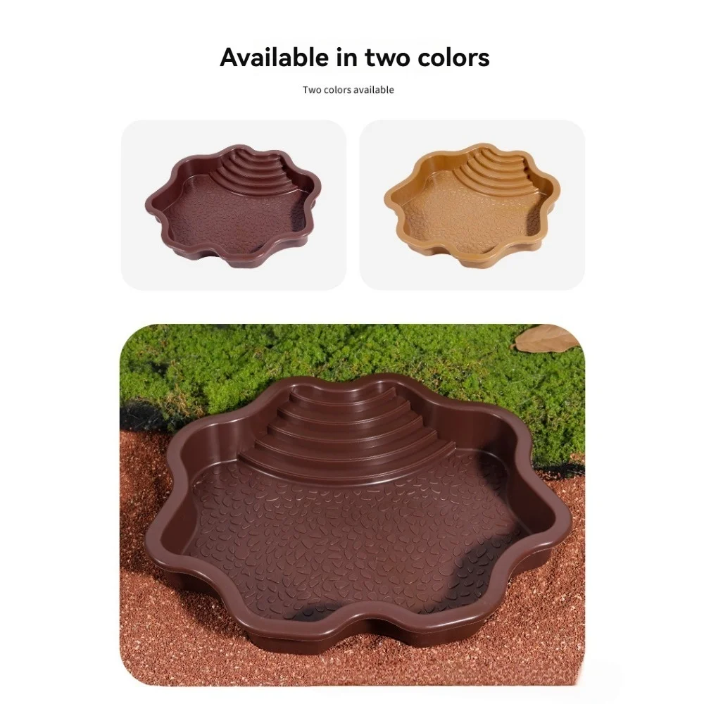 Schildkröten-Badebecken-Futternapf, langlebiger Reptilien-Wassernapf für Box, Schildkröten, Frösche und Haustiere, leicht zu reinigendes Lebensraum-Zubehör – Detail 12