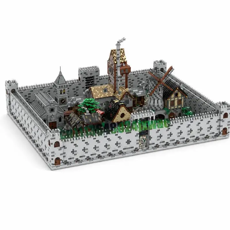NEW 26809 PCS Medieval Modulars Bundle MOC Architecture Model Custom Puzzle DIY Assembly Educational Toy Gift Collection Bricks
