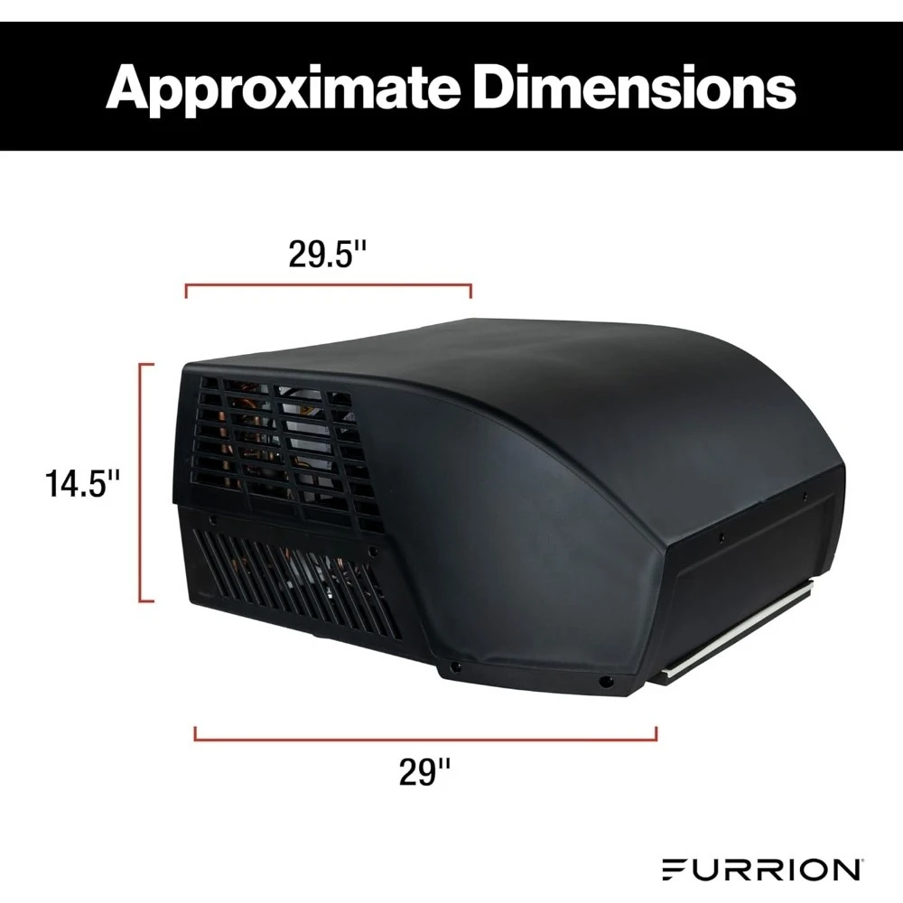 Gran oferta: aire acondicionado en el techo para RV de velocidad variable Chill Cube de 18k BTU, negro, con conducto, refrigerante R32, silencioso