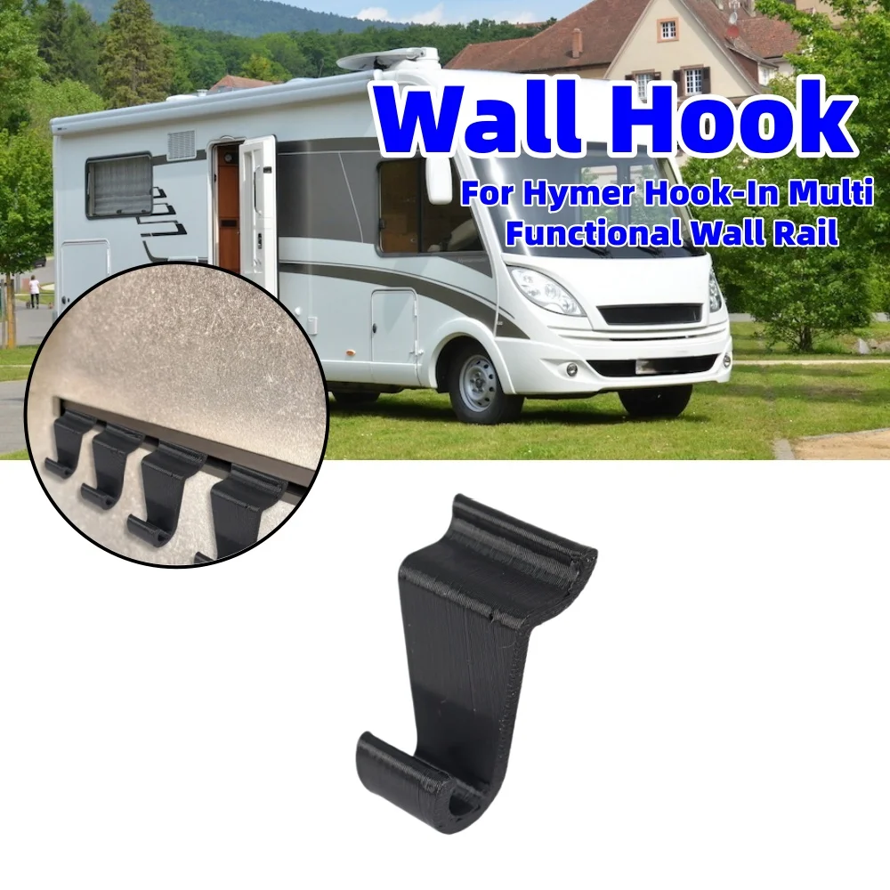 

4PCS Campervan Wall Hook RV Storage Organisation Accessories For Hymer Hook-In Multi Functional Wall Rail For Caravan Motorhome