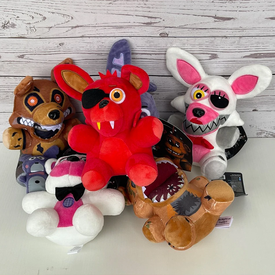 Five Nights at Freddy's FNAF Niedliche Plüschtiere Spielpuppen Bonnie Bär Foxy Cartoon Stoffpuppen Freddy Spielzeug Geschenke – Detail 3