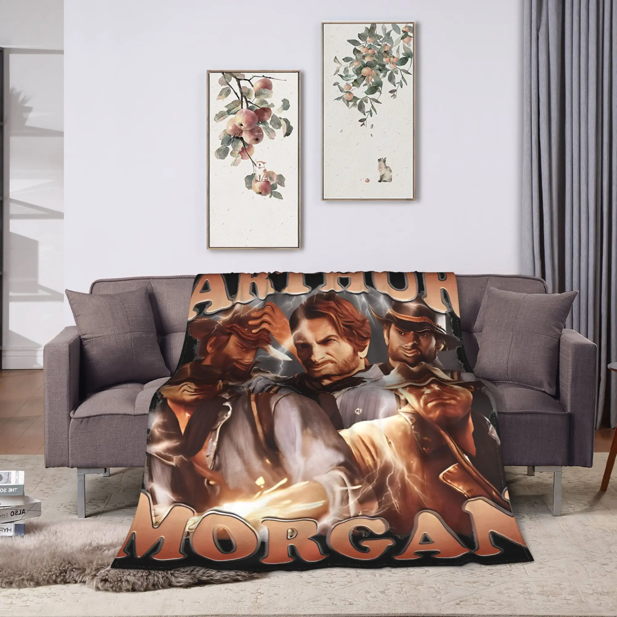 Arthur Morgan Red Dead Redemption Blankets  Warm Fluffy Plush Throw Blanket For Couch Chair Picnic Flannel Bedspread Bed Cover