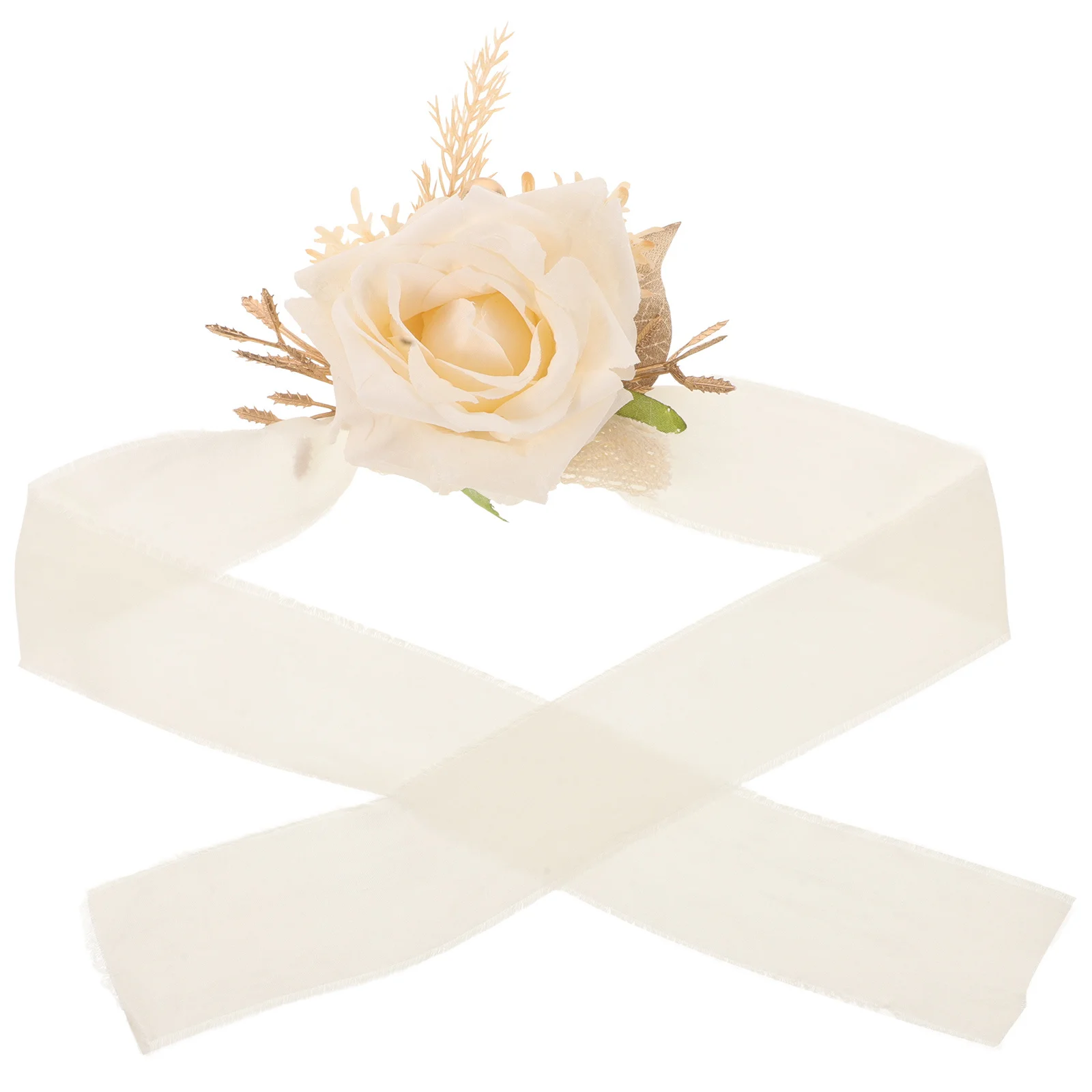 バラの花のブローチブライダルリストコサージュ結婚式プロムハンドデコレーションエレガントな造花リストバンドブライズメイド花嫁パーティー